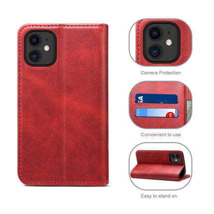 Calf Texture Horizontal Flip Leather Case with Holder & Card Slots & Wallet For iPhone 12 Pro Max(Red)-garmade.com