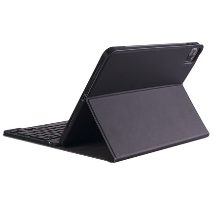 A098BS Detachable Ultra-thin Backlight Bluetooth Keyboard Tablet Case for iPad Air 4 10.9 inch (2020), with Stand & Pen Slot(Black)-garmade.com
