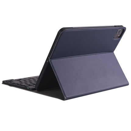 A098BS Detachable Ultra-thin Backlight Bluetooth Keyboard Tablet Case for iPad Air 4 10.9 inch (2020), with Stand & Pen Slot(Dark Blue)-garmade.com