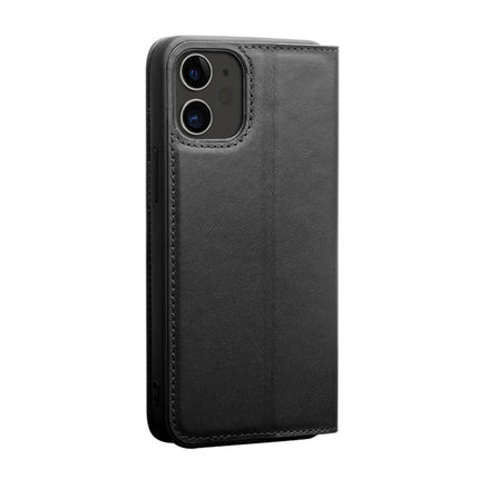 QIALINO Business Horizontal Flip Leather Case with Holder & Card Slots & Wallet For iPhone 12 mini(Black)-garmade.com