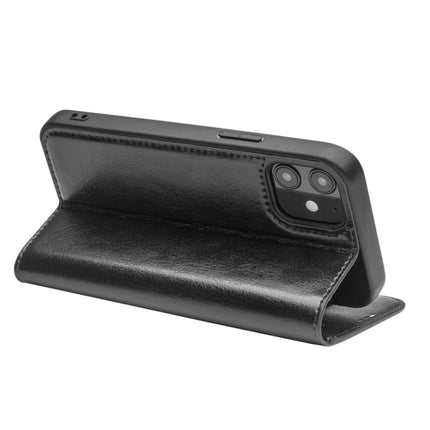 QIALINO Horizontal Flip Leather Case with Holder & Card Slots & Wallet For iPhone 12 / 12 Pro(Black)-garmade.com