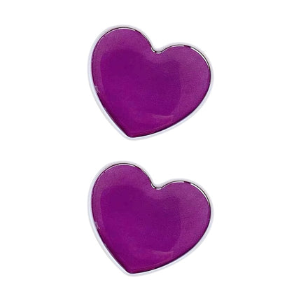 2 PCS Solid Color Love Airbag Phone Stand Ring Holder(Dark Purple)-garmade.com