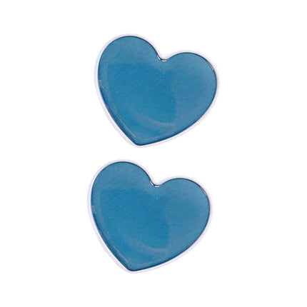 2 PCS Solid Color Love Airbag Phone Stand Ring Holder(Sea Blue)-garmade.com