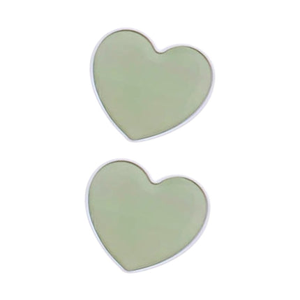 2 PCS Solid Color Love Airbag Phone Stand Ring Holder(Avocado Green)-garmade.com