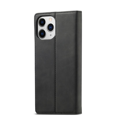 LC.IMEEKE Strong Magnetism Ultra-thin Horizontal Flip Shockproof Matte TPU + PU Leather Case with Holder & Card Slots & Wallet (Black)-garmade.com