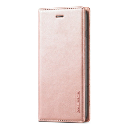 LC.IMEEKE Strong Magnetism Ultra-thin Horizontal Flip Shockproof Matte TPU + PU Leather Case with Holder & Card Slots & Wallet For iPhone 6 Plus / 6s Plus(Rose Gold)-garmade.com