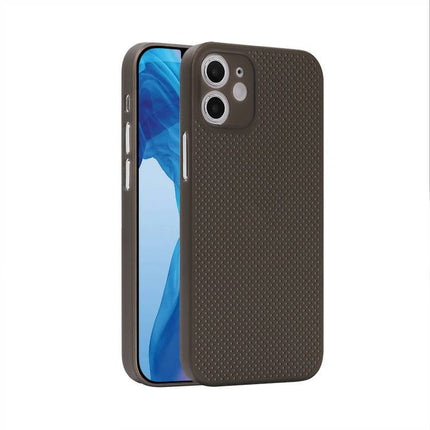 Shockproof Breathable PP Protective Case For iPhone 12(Black)-garmade.com