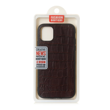 Crocodile Texture Leather Protective Case For iPhone 12 mini(Black)-garmade.com