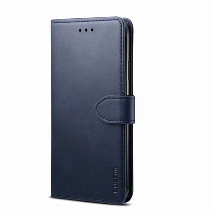 For Galaxy S20 FE GUSSIM Business Style Horizontal Flip Leather Case with Holder & Card Slots & Wallet(Blue)-garmade.com