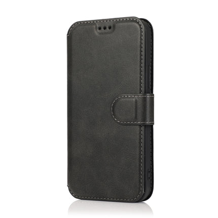 Shockproof PU + TPU Leather Case with Card Slots & Holder & Photo Frame & Wallet For iPhone 12 mini(Black)-garmade.com