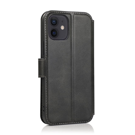 Shockproof PU + TPU Leather Case with Card Slots & Holder & Photo Frame & Wallet For iPhone 12 mini(Black)-garmade.com