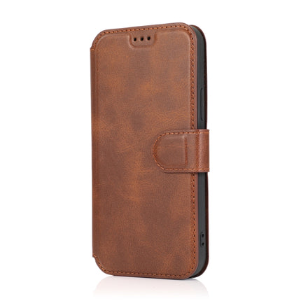 Shockproof PU + TPU Leather Case with Card Slots & Holder & Photo Frame & Wallet For iPhone 12 mini(Coffee)-garmade.com