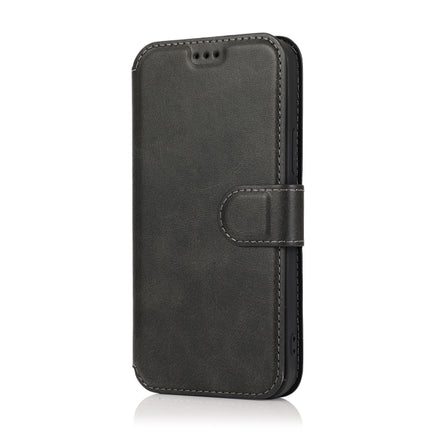 Shockproof PU + TPU Leather Case with Card Slots & Holder & Photo Frame & Wallet For iPhone 12 / 12 Pro(Black)-garmade.com