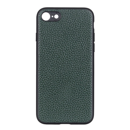 Litchi Texture Genuine Leather Folding Protective Case For iPhone 8 / 7(Green)-garmade.com