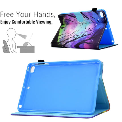 Colored Drawing Horizontal Flip Leather Case with Holder & Card Slots & Sleep / Wake-up Function For iPad mini 5 / 4 / 3 / 2 / 1(Starry Deer)-garmade.com
