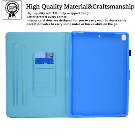 Colored Drawing Horizontal Flip Leather Case with Holder & Card Slots & Sleep / Wake-up Function For iPad 10.2 2021 / 2020 / 2019 / iPad Air 10.5 (2019)(Rainbow)-garmade.com