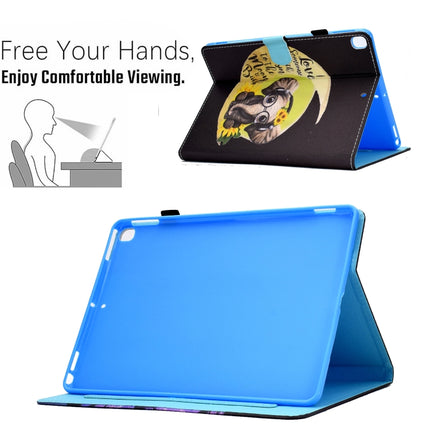 Colored Drawing Horizontal Flip Leather Case with Holder & Card Slots & Sleep / Wake-up Function For iPad 10.2 2021 / 2020 / 2019 / iPad Air 10.5 (2019)(Moon Baby Elephant)-garmade.com