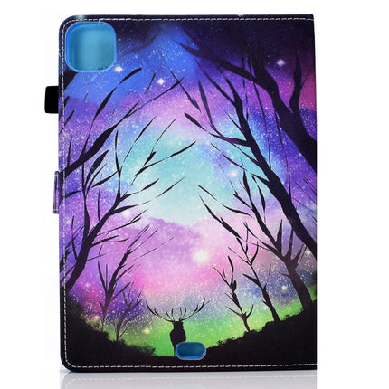 Colored Drawing Horizontal Flip Leather Tablet Case with Holder & Card Slots & Sleep / Wake-up Function For iPad Pro 11 inch (2020) / (2018) / iPad Air 4 10.9 inch (2020)(Starry Deer)-garmade.com