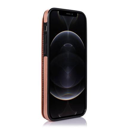 Shockproof PU + TPU Leather Case with Card Slots & Holder & Photo Frame & Wallet For iPhone 12 / 12 Pro(Rose Gold)-garmade.com