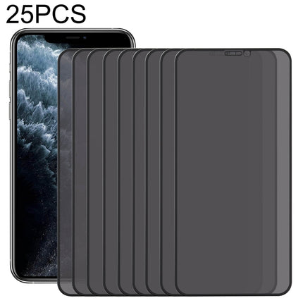 25 PCS Anti-peeping Plasma Oil Coated High Aluminum Wear-resistant Tempered Glass Film For iPhone X / XS-garmade.com