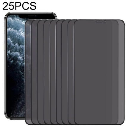 25 PCS Anti-peeping Plasma Oil Coated High Aluminum Wear-resistant Tempered Glass Film For iPhone XS Max-garmade.com