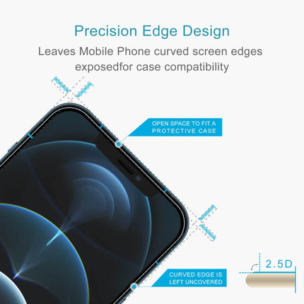 Frosted Bright Edge Anti-fingerprint Tempered Glass Film For iPhone 12 Pro Max-garmade.com