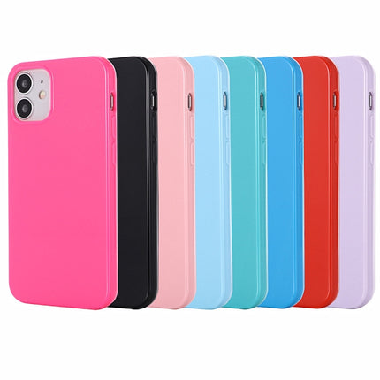 Solid Color TPU Protective Case For iPhone 12 / 12 Pro(Rose Red)-garmade.com