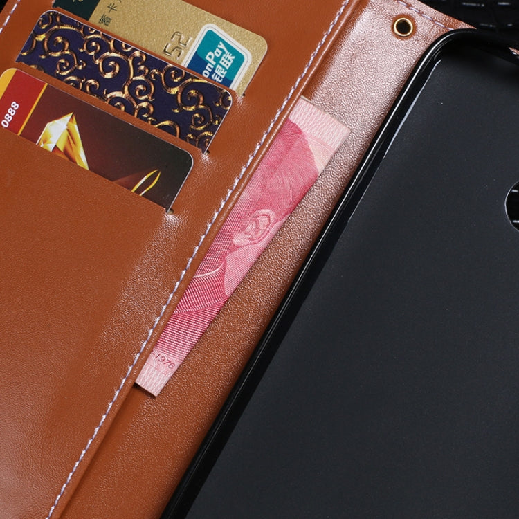 idewei Crocodile Texture Horizontal Flip Leather Case with Holder & Card Slots & Wallet For iPhone 12(Dark Brown)-garmade.com