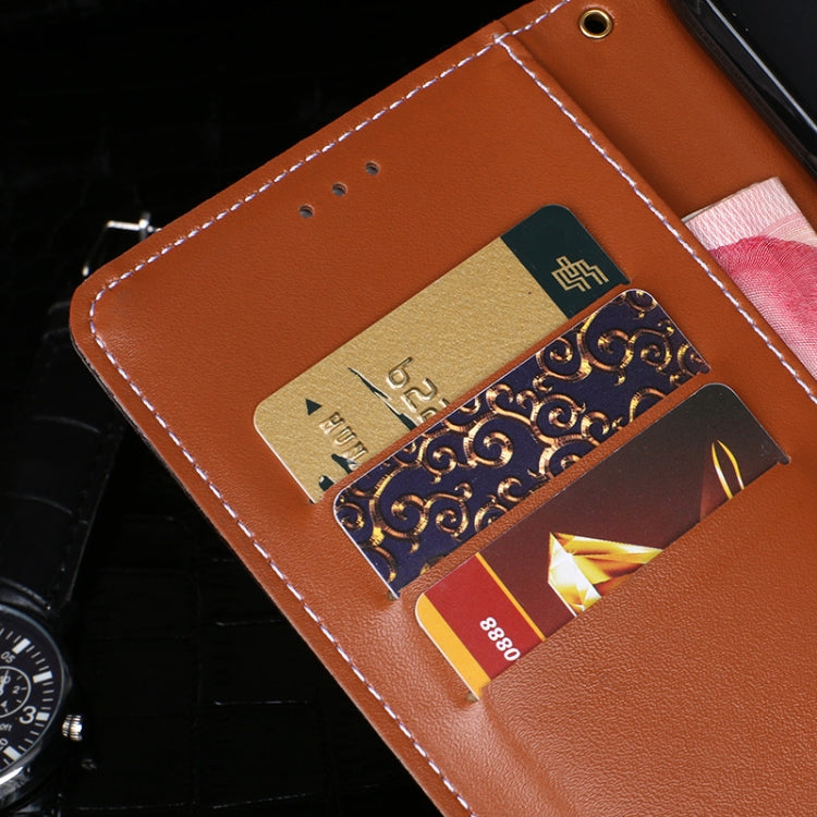 idewei Crocodile Texture Horizontal Flip Leather Case with Holder & Card Slots & Wallet For iPhone 12(Dark Brown)-garmade.com