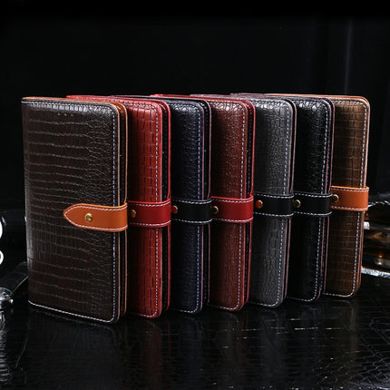 idewei Crocodile Texture Horizontal Flip Leather Case with Holder & Card Slots & Wallet For iPhone 12(Dark Brown)-garmade.com