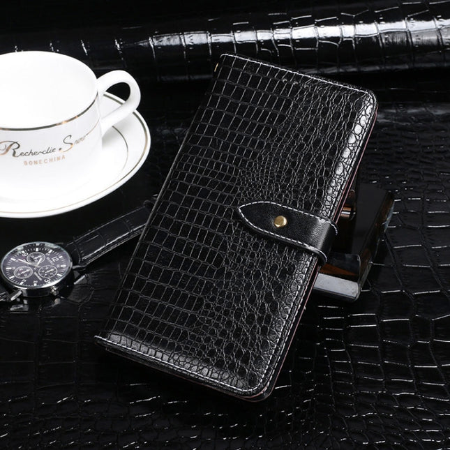 idewei Crocodile Texture Horizontal Flip Leather Case with Holder & Card Slots & Wallet For iPhone 12 Pro(Black)-garmade.com
