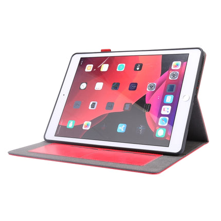 For iPad 10.2 / iPad Pro 10.5 Crazy Horse Texture Horizontal Flip Leather Case with 2-folding Holder & Card Slot(Red)-garmade.com