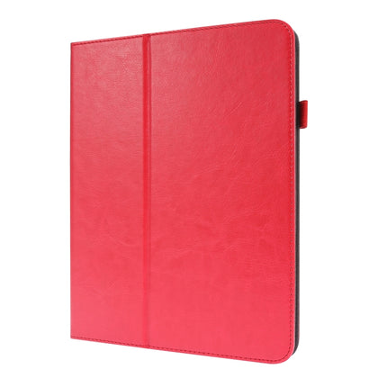 For iPad Pro 12.9 inch (2020) Crazy Horse Texture Horizontal Flip Leather Tablet Case with 2-folding Holder & Card Slot(Red)-garmade.com