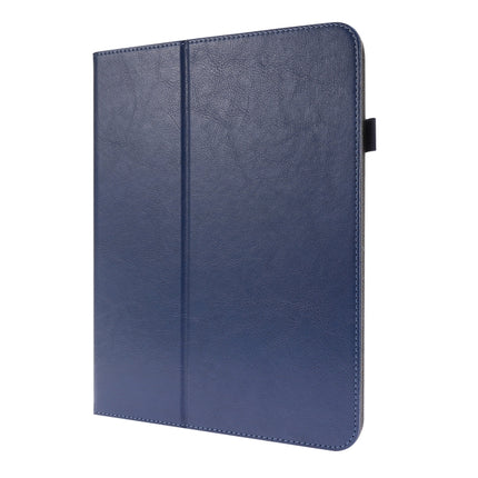 For iPad Pro 12.9 inch (2020) Crazy Horse Texture Horizontal Flip Leather Tablet Case with 2-folding Holder & Card Slot(Dark Blue)-garmade.com