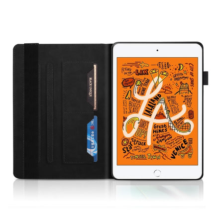 Life Tree Series Horizontal Flip Leather Case with Holder & Card Slots & Pen Slot & Sleep / Wake-up Function For iPad mini (2019) / 4 / 3 / 2 / 1(Black)-garmade.com