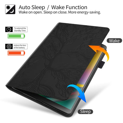 For iPad Pro 11 (2020) Life Tree Series Horizontal Flip Leather Tablet Case with Holder & Card Slots & Pen Slot & Sleep / Wake-up Function(Black)-garmade.com