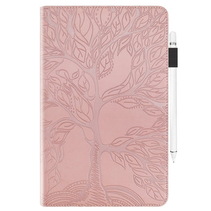 For Samsung Galaxy Tab S6 Lite P610 Life Tree Series Horizontal Flip Leather Case with Holder & Card Slots & Pen Slot(Rose Gold)-garmade.com