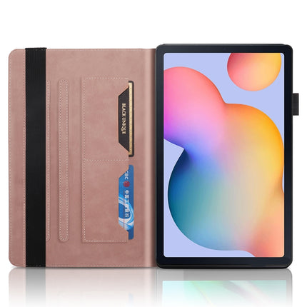 For Samsung Galaxy Tab S6 Lite P610 Life Tree Series Horizontal Flip Leather Case with Holder & Card Slots & Pen Slot(Rose Gold)-garmade.com