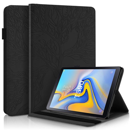 For Samsung Galaxy Tab A 10.5 T590 Life Tree Series Horizontal Flip Leather Case with Holder & Card Slots & Pen Slot(Black)-garmade.com