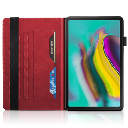 For Samsung Galaxy Tab S5e 10.5 T720 Life Tree Series Horizontal Flip Leather Case with Holder & Card Slots & Pen Slot(Red)-garmade.com