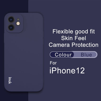 IMAK UC-2 Series Shockproof Full Coverage Soft TPU Case For iPhone 12(Blue)-garmade.com