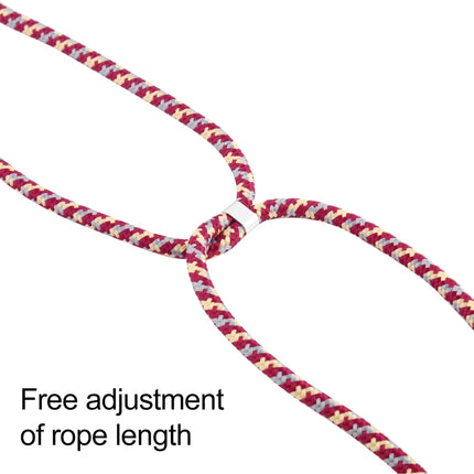 Transparent Acrylic Airbag Shockproof Phone Protective Case with Lanyard For iPhone 12 Mini(Navy Blue)-garmade.com