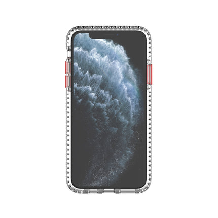 2 in 1 Ultra Clear Shockproof PC+ TPU Case with Removable Color Button For iPhone 11 Pro(Black)-garmade.com