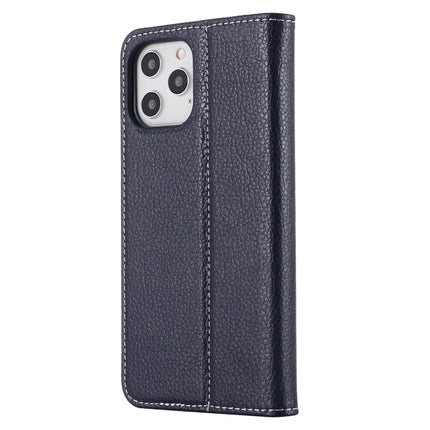 GEBEI PU+TPU Horizontal Flip Protective Case with Holder & Card Slots For iPhone 12 mini(Blue)-garmade.com
