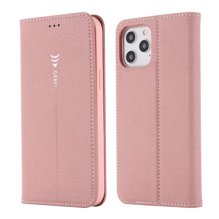 GEBEI PU+TPU Horizontal Flip Protective Case with Holder & Card Slots For iPhone 12 mini(Rose Gold)-garmade.com