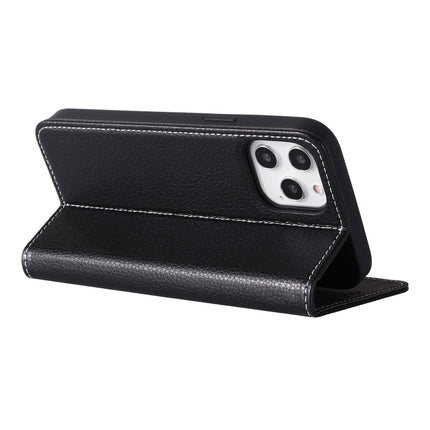 GEBEI PU+TPU Horizontal Flip Protective Case with Holder & Card Slots For iPhone 12 Pro Max(Black)-garmade.com