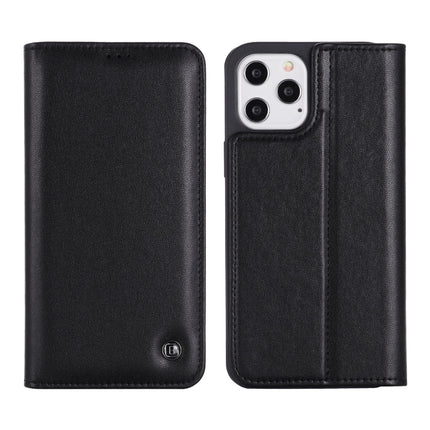 GEBEI PU+TPU Horizontal Flip Protective Case with Holder & Card Slots For iPhone 12 mini(Black)-garmade.com