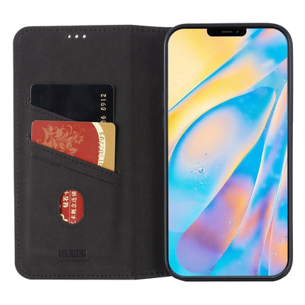 GEBEI PU+TPU Horizontal Flip Protective Case with Holder & Card Slots For iPhone 12 mini(Black)-garmade.com