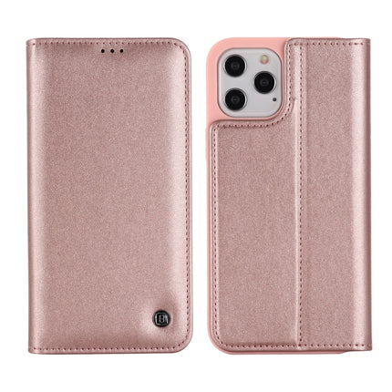 GEBEI PU+TPU Horizontal Flip Protective Case with Holder & Card Slots For iPhone 12 mini(Rose Gold)-garmade.com