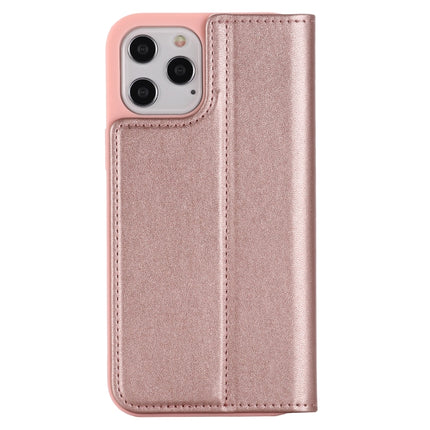 GEBEI PU+TPU Horizontal Flip Protective Case with Holder & Card Slots For iPhone 12 mini(Rose Gold)-garmade.com